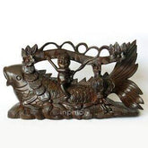 INPHIC-越南紅木工藝品 雕刻  年年有餘紅木魚